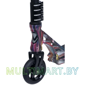 Самокат Novatrack Pixel Pro BL Graffiti 110A.PIXEL.MC20 (черный/разноцветный, 2020) картинка 2